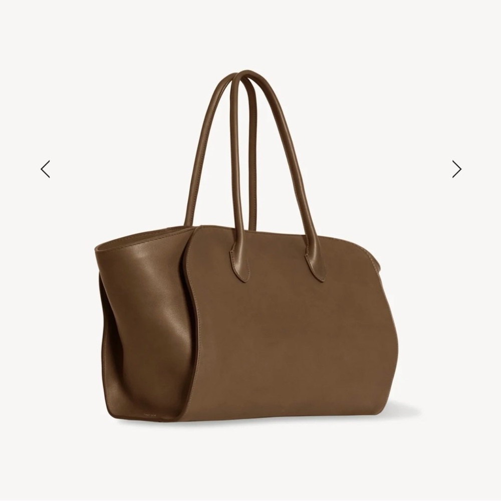 The Row Marlo 14 Brown Leather Tote - Picture 2 of 11